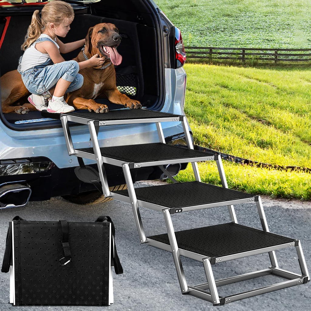 Gradas de perro de aluminio