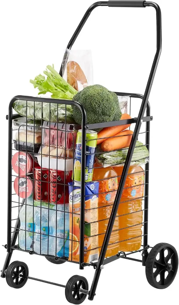 Carrito de compras metalico