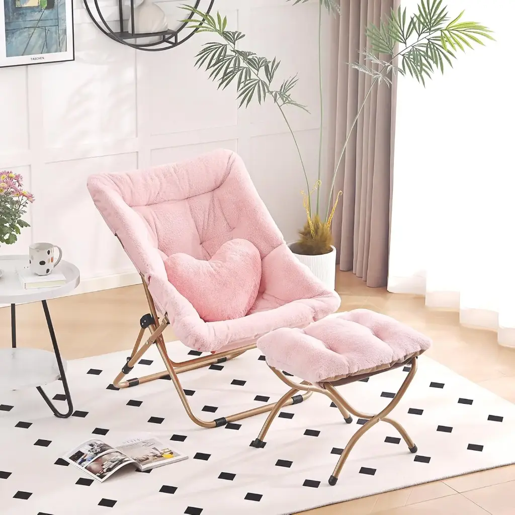 Silla con reposapies