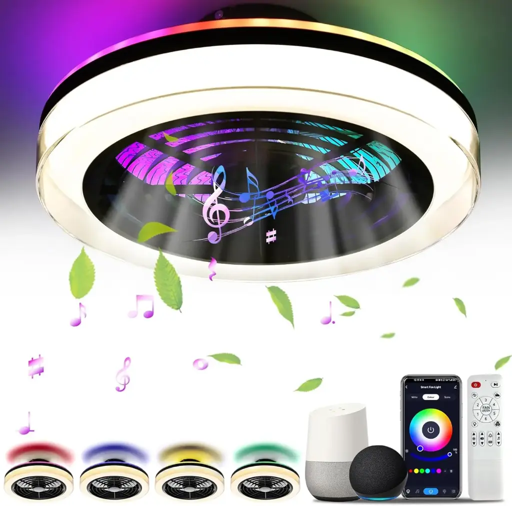 Ventilador de techo RGB 18"