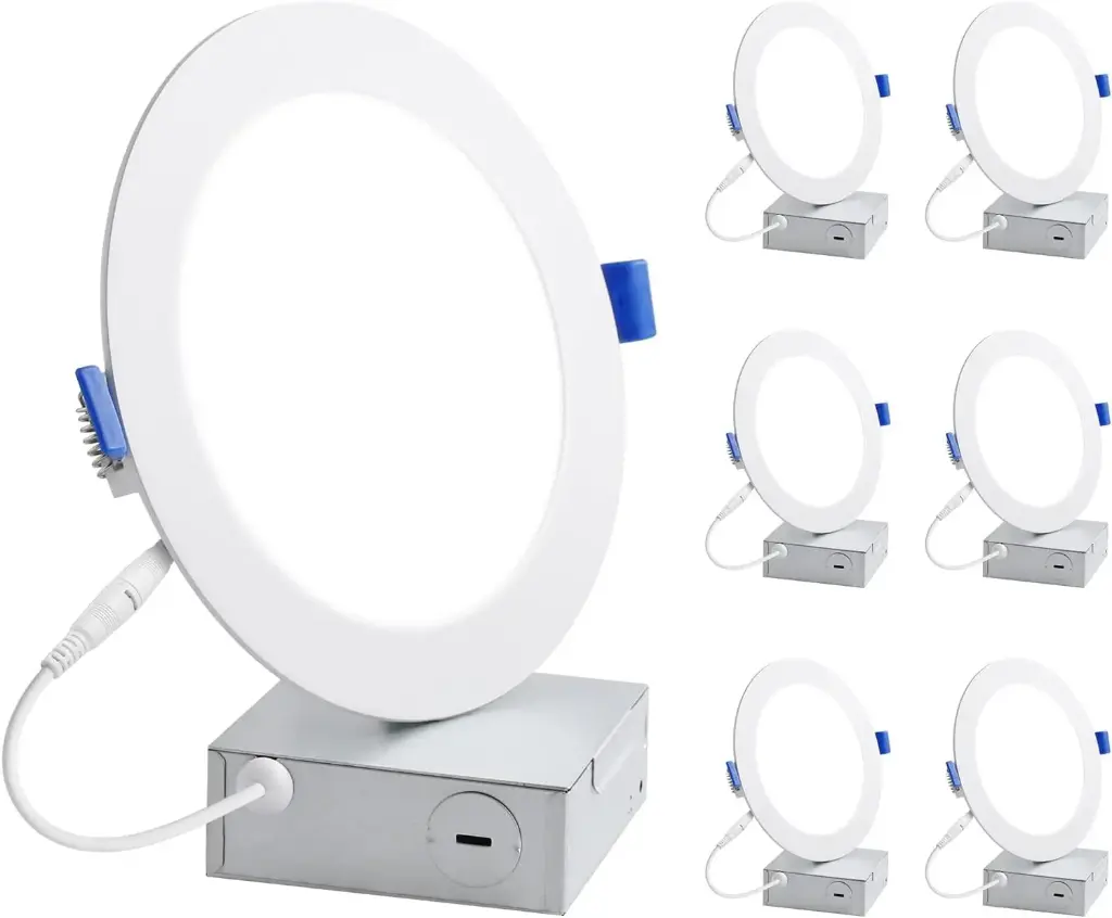 Set de 6 luces empotrables 6"