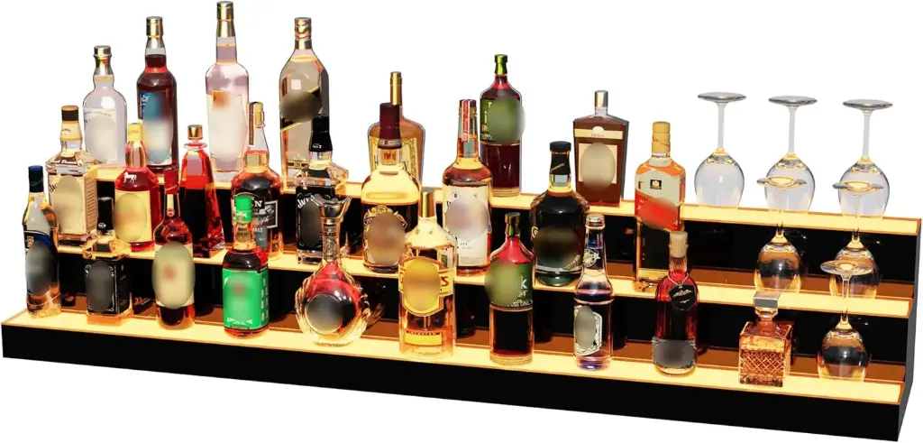 Estante de exhibicion con luz 60"