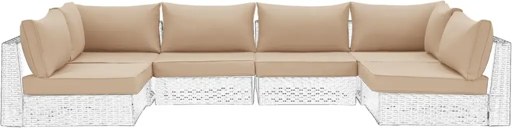 Set de 14 cojines para mueble exterior