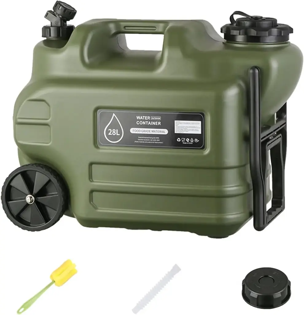 Contenedor de agua con ruedas 28L