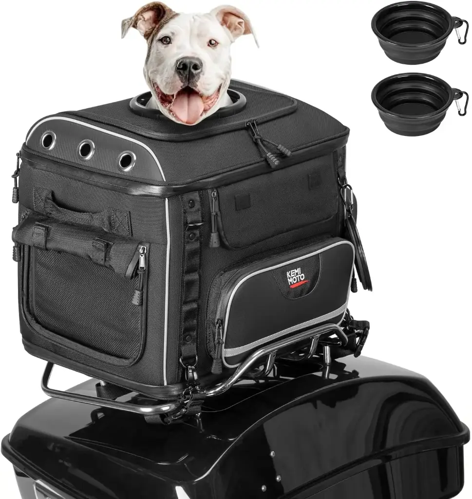 Transportador de mascotas para moto