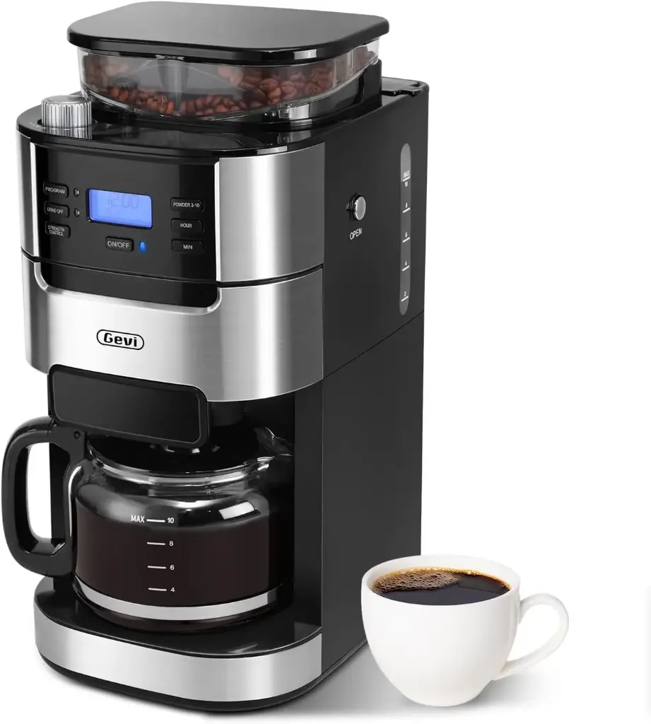 Coffe maker con molino Gevi 10 Tazas