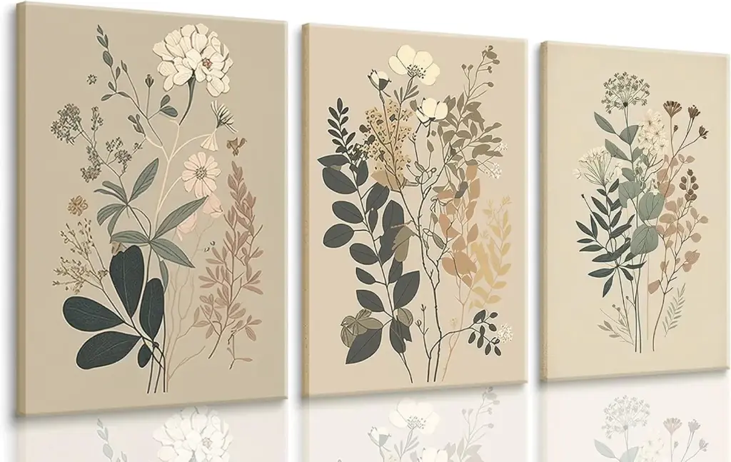 Set de 3 cuadros decorativos med