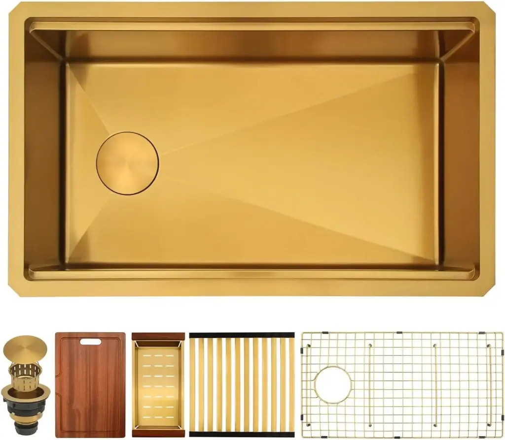 Fregadero Dorado 33"x18"