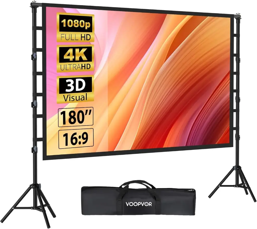 Pantalla de proyector 180"