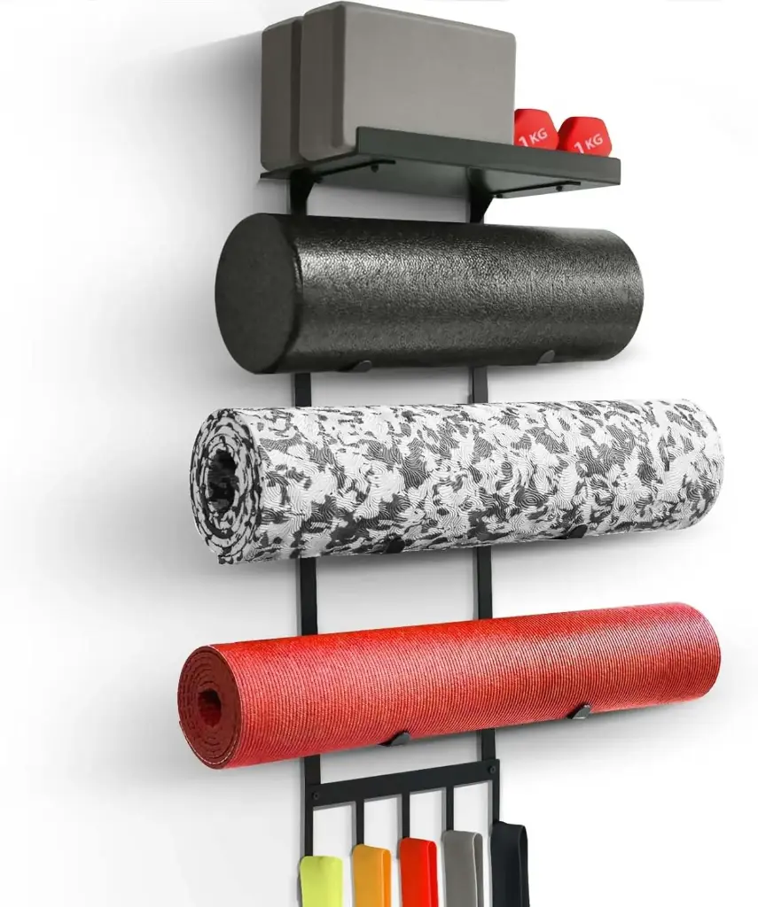 Soporte de pared para mat de yoga