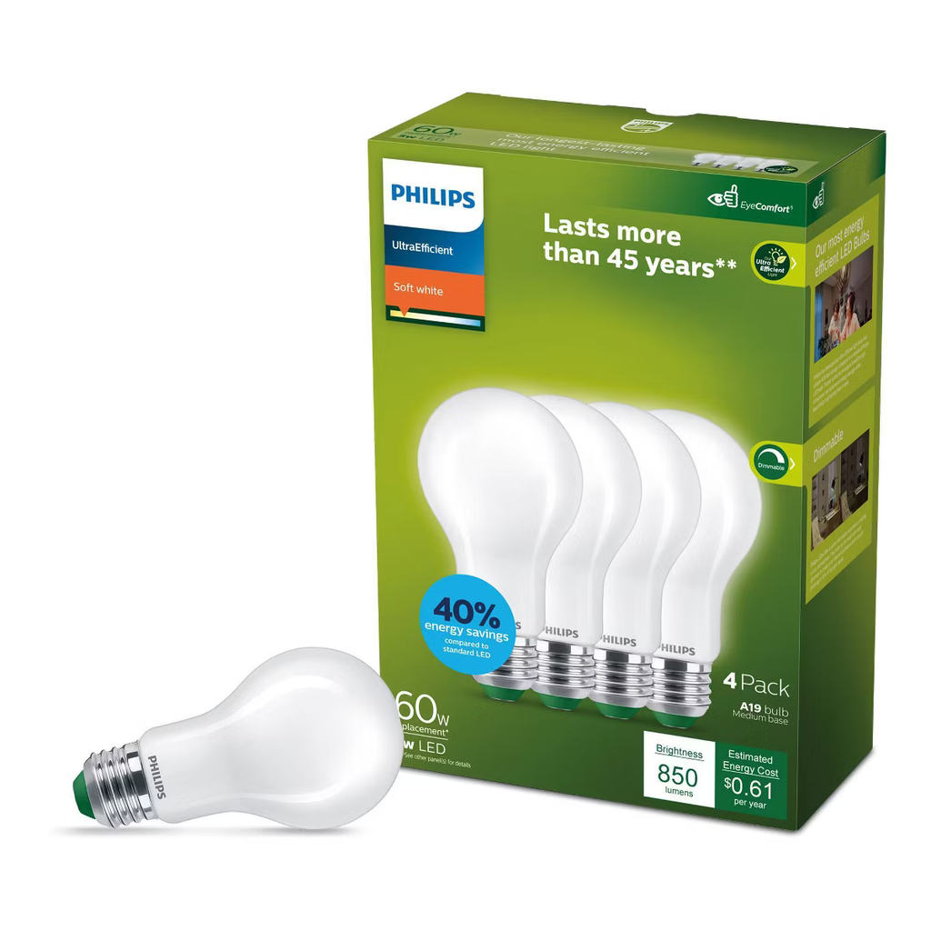 Bombillos Philips UltraEfficient 4 Pcs