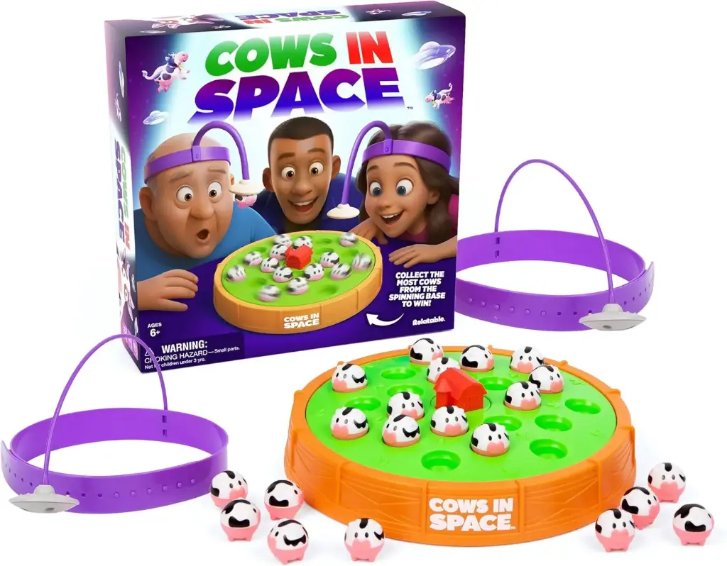 Juego de vacas en el espacio