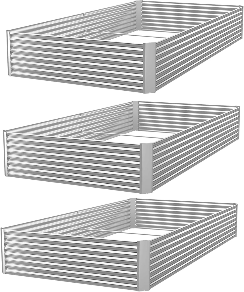 Jardinera galvanizada 3 Pcs 4x2FT