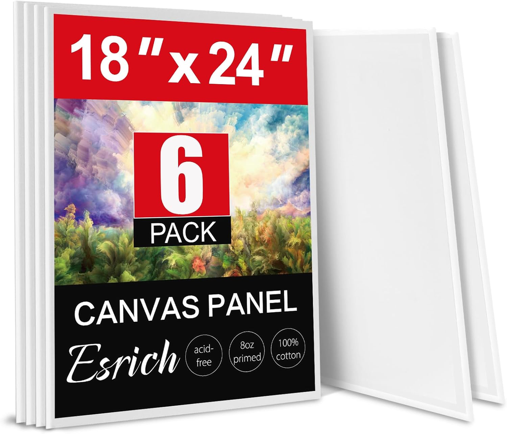 Lienzos de pintura 18"x24" 6 Pcs
