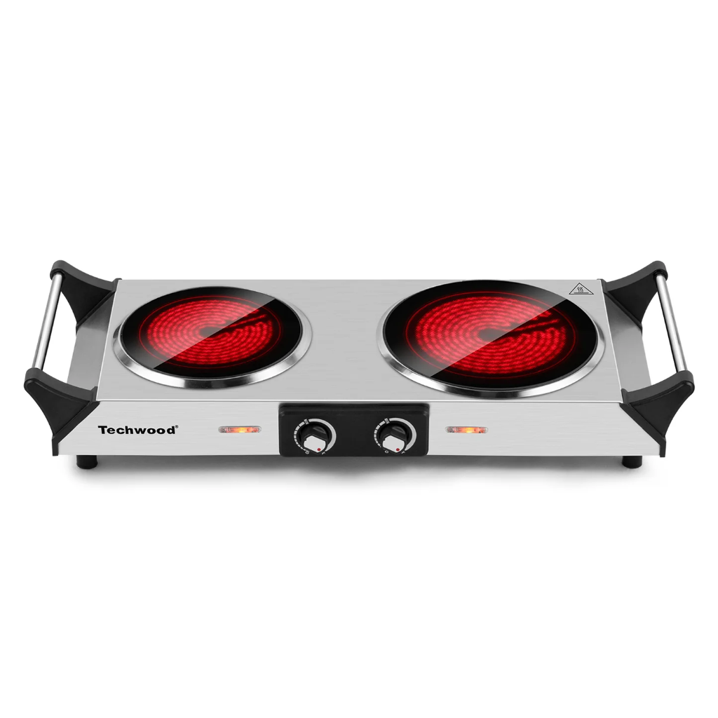 Plantilla de 2 discos Techwood 1800w