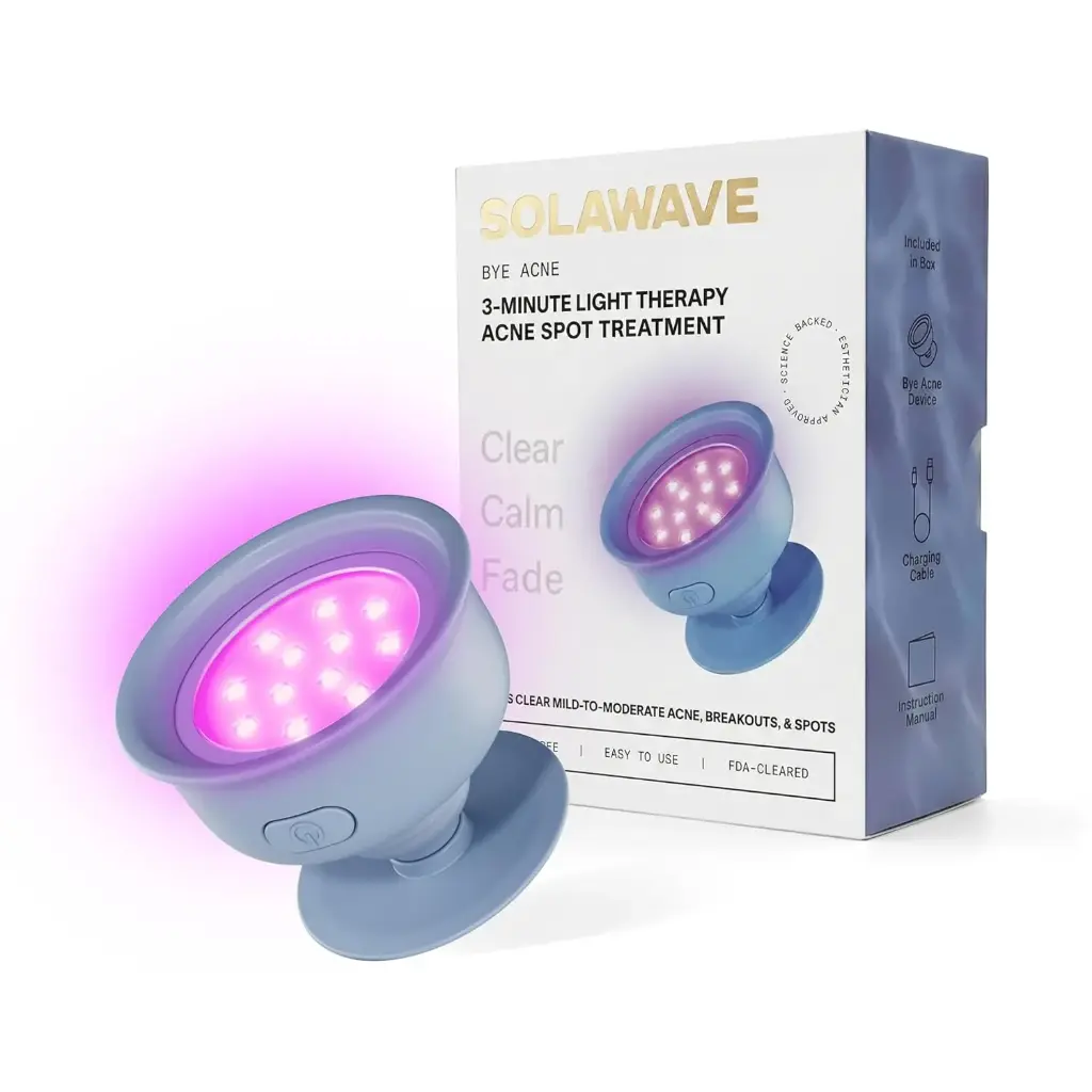 Terapia de luz para acne Solawave