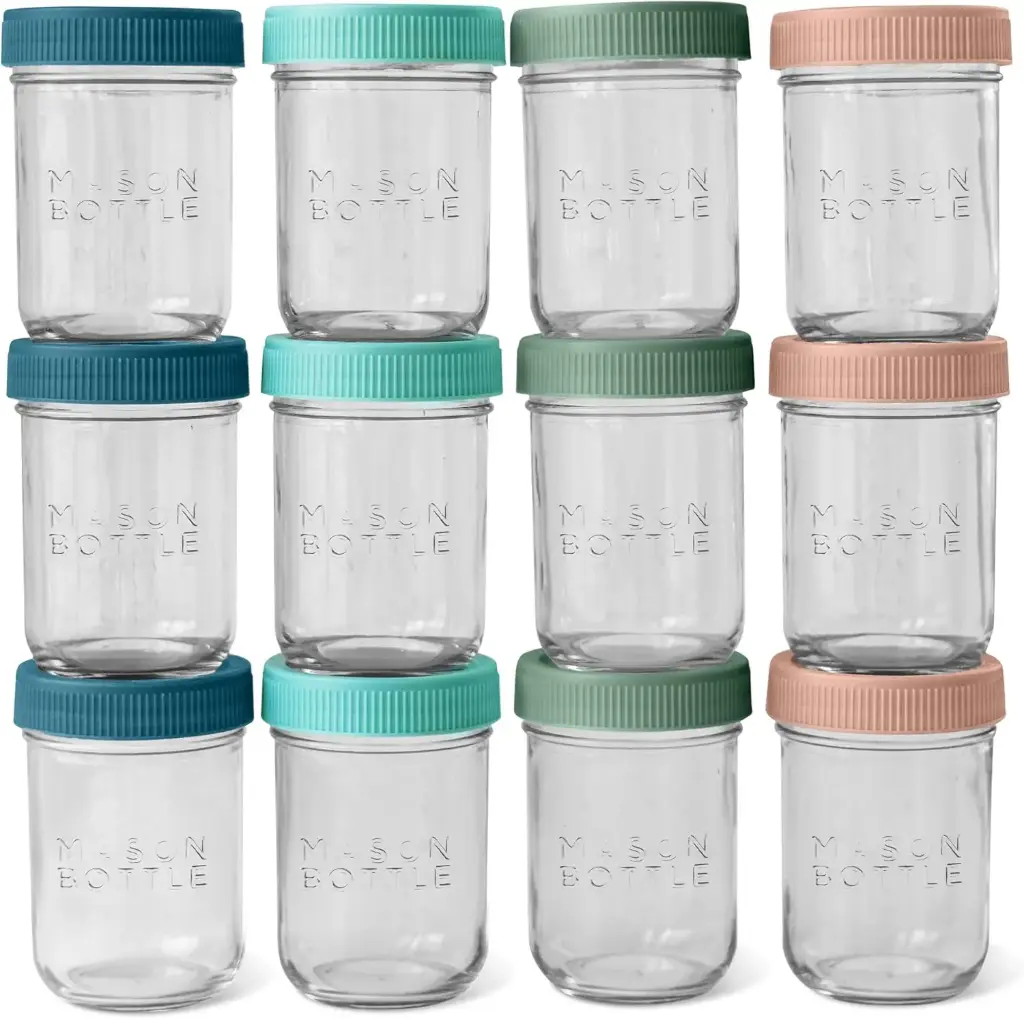 Recipientes de vidrio 8oz 4Pcs