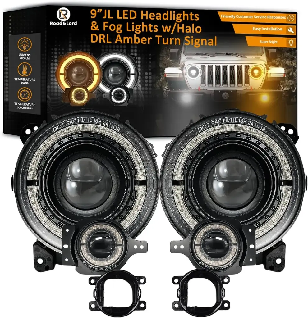 Luces para carro LED JL de 9'' RoadandLord