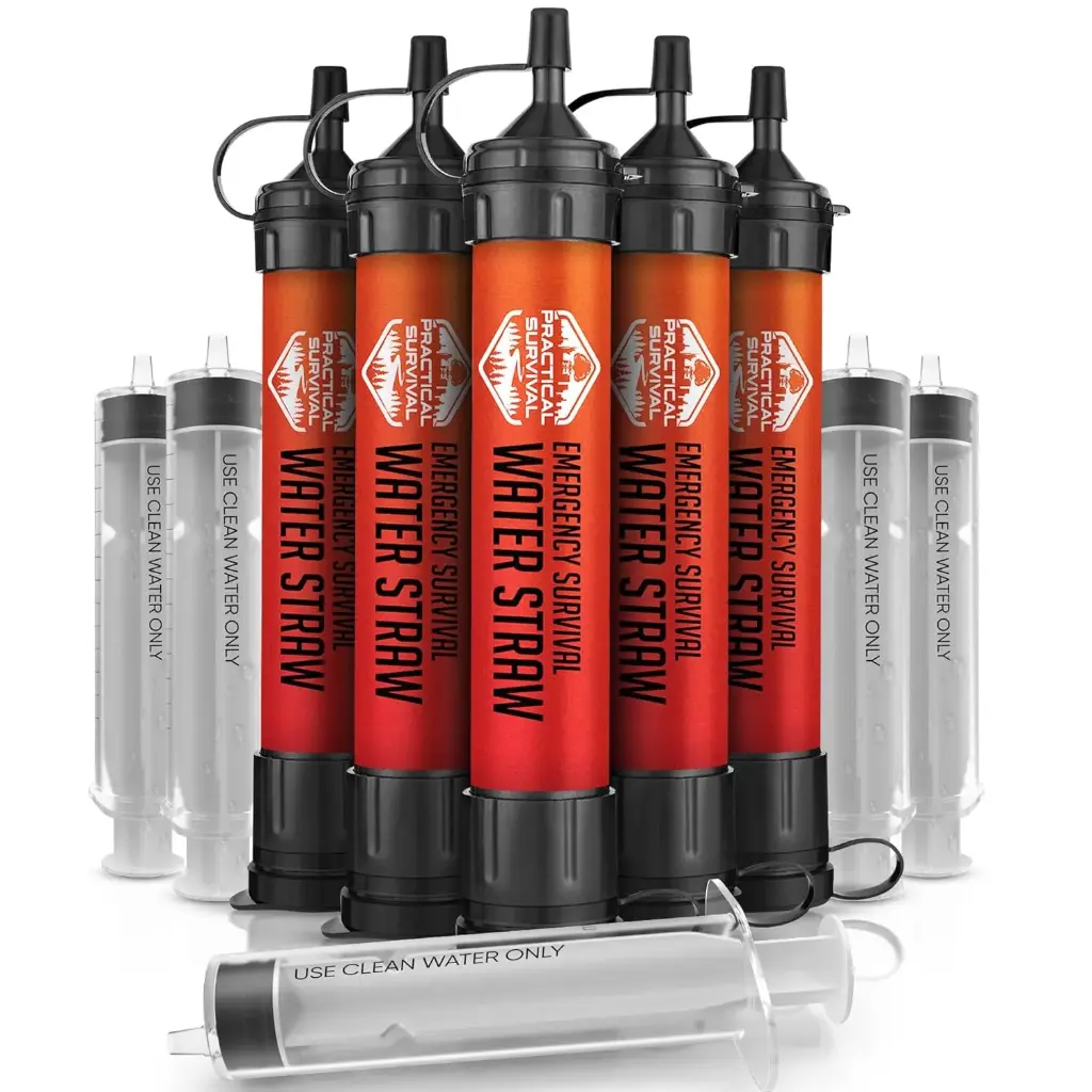 Pajillas de agua de emergencia