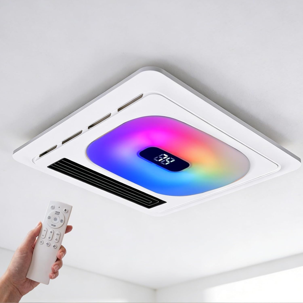 Extractor de baño con bluethoot y luz