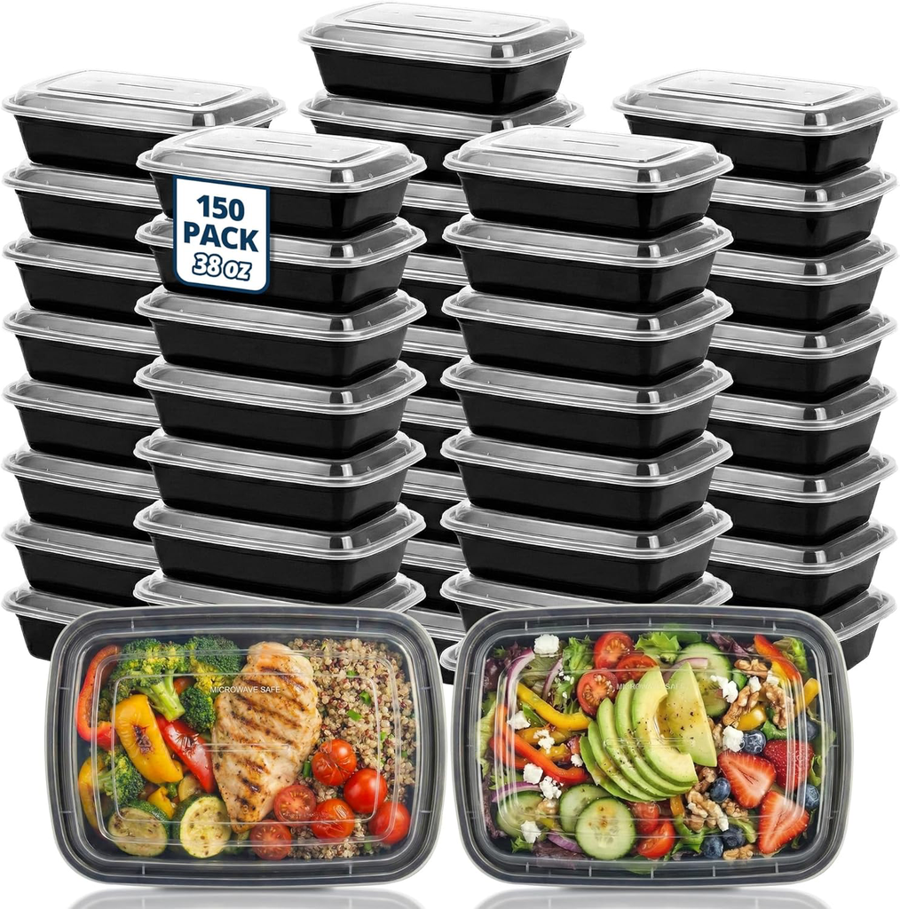 Recipientes de almacenamiento 150Pcs 38oz