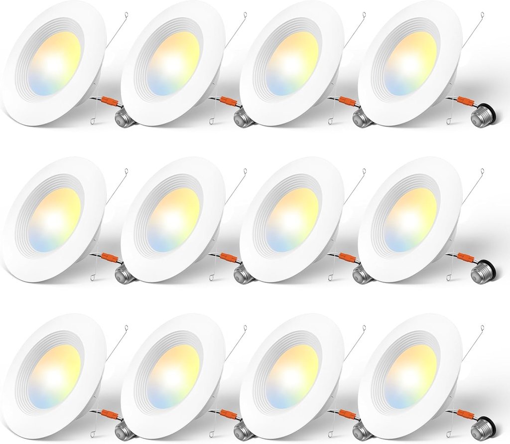 Luces empotrarles 6" 12 Pcs