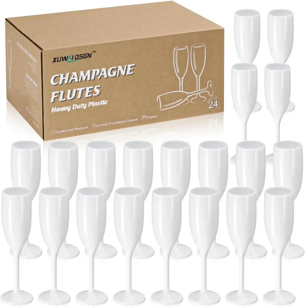 Copas de champan acrilicas 24Pcs