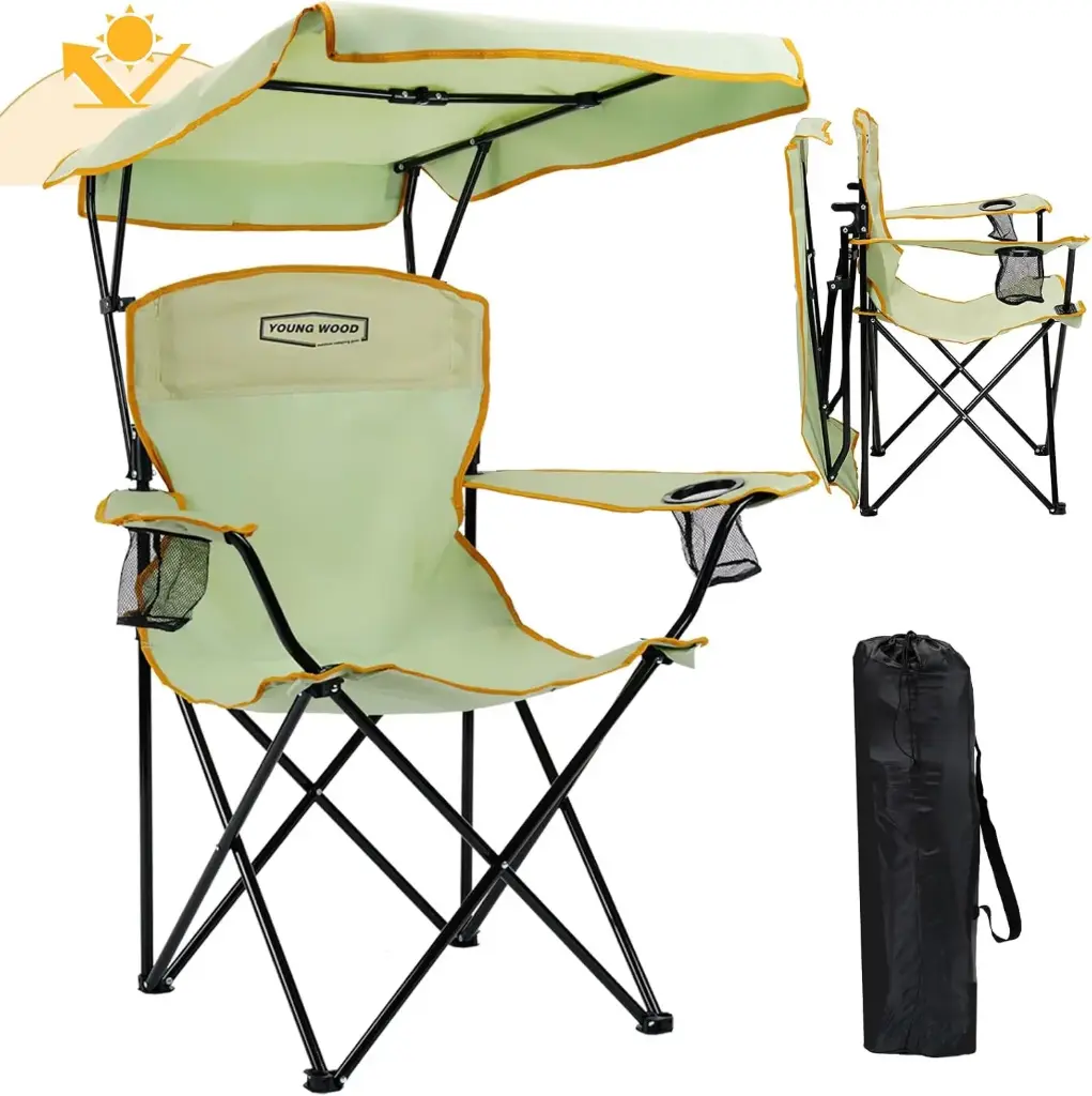 Silla de playa con toldo
