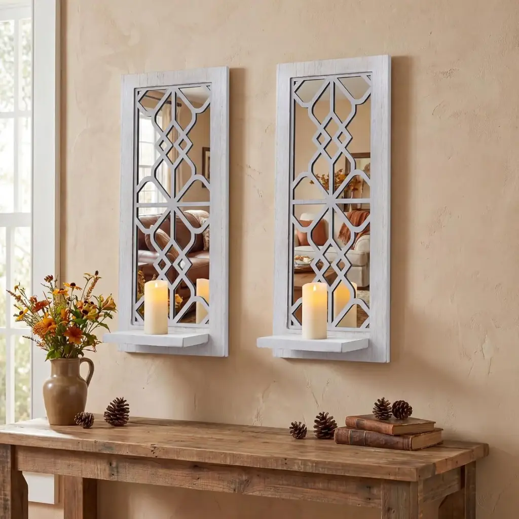 Portavelas de pared 2 Pcs