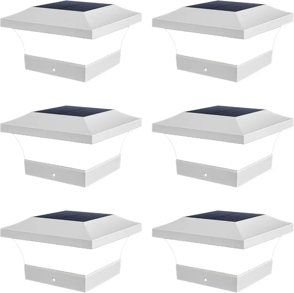 Luces solares de poste 6 Pcs