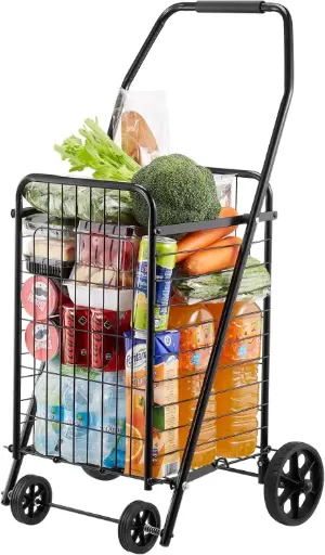 Carrito de compras metalico