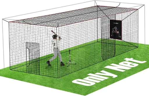 Red de jalua de bateo 20x8x8FT