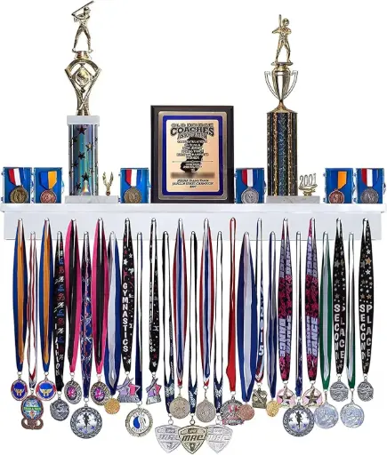 Estante de pared para medallas