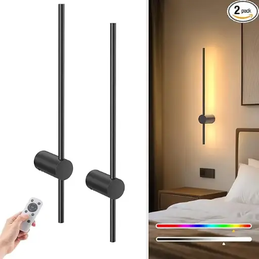 Set de 2 lamparas de pared recargables