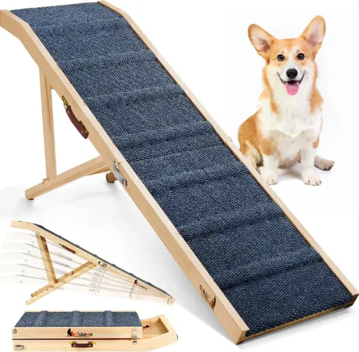 Rampa para mascotas de madera