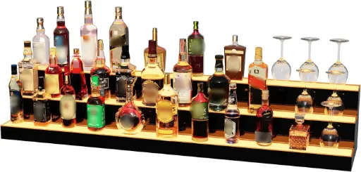 Estante de exhibicion con luz 60"
