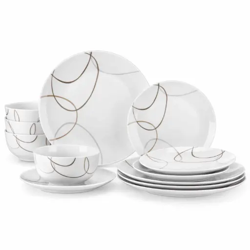 Vajilla de porcelana Malacasa 12 Pcs