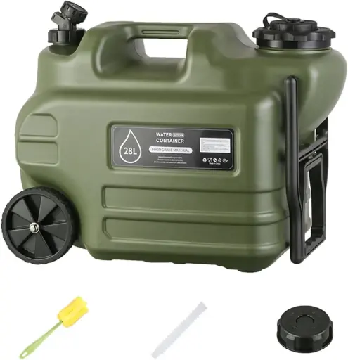Contenedor de agua con ruedas 28L