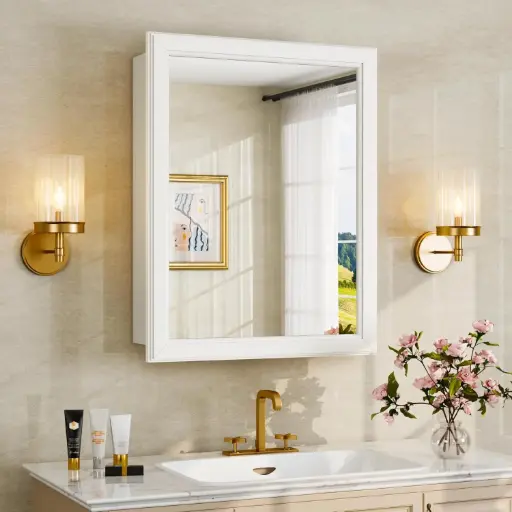 Gabinete de pared con espejo