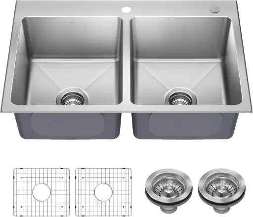 Fregadero de cocina doble
