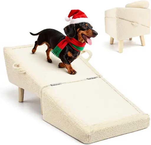 Rampa para perro y otoman