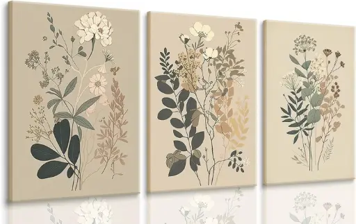 Set de 3 cuadros decorativos med