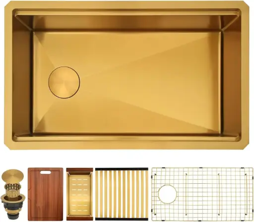 Fregadero Dorado 33"x18"