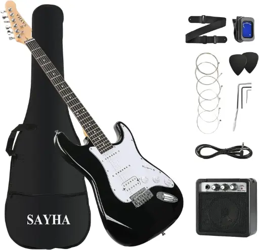 Guitarra con amplificador Sayha
