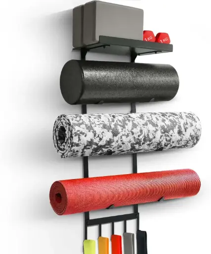 Soporte de pared para mat de yoga