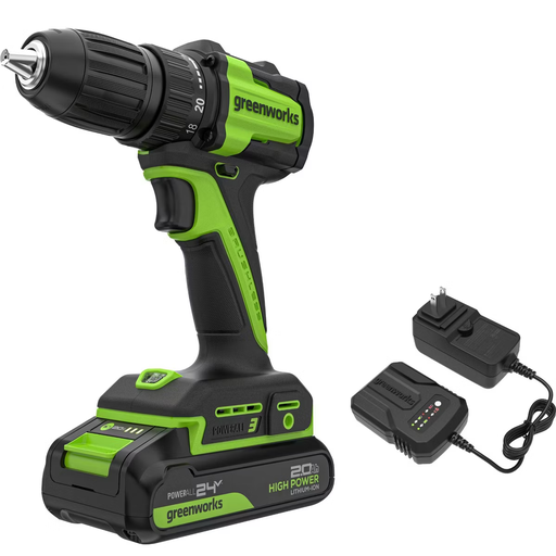 Taladro inalambrico Greenworks 24V