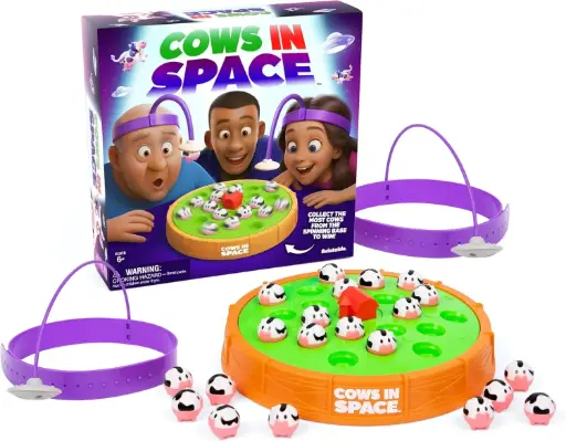 Juego de vacas en el espacio