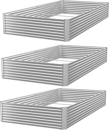 Jardinera galvanizada 3 Pcs 4x2FT