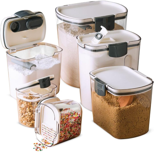 Recipientes de plastico 6 Pcs