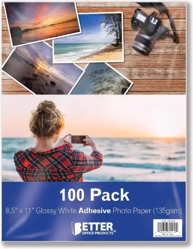 Papel fotografico adhesivo 100 Pcs